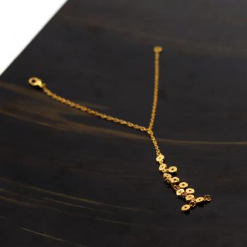 Nickel-Free Gold Plated Zircon  Stone Seated Bracelet 